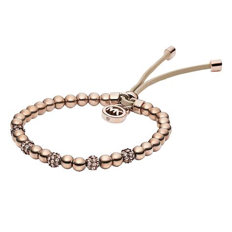 michael kors rose gold bead bracelet uk|Michael Kors rose gold bangle.